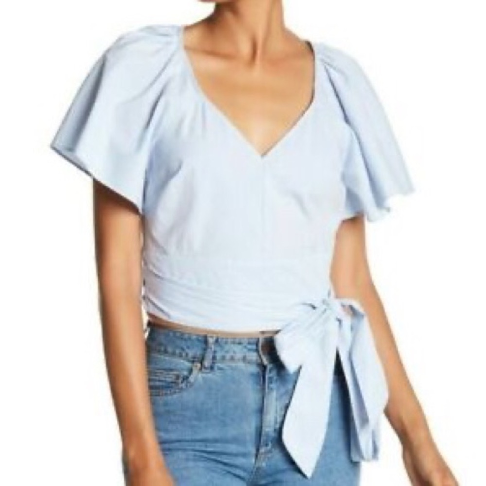 Parker Light Sky Crop Top